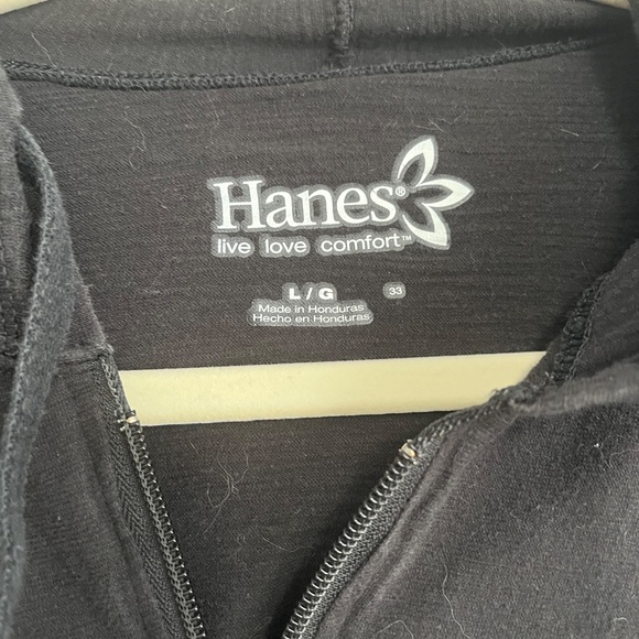 Hanes zip up hoodie Size L - Picture 2 of 3